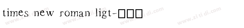 times new roman ligt字体转换 times new roman ligt字体转换